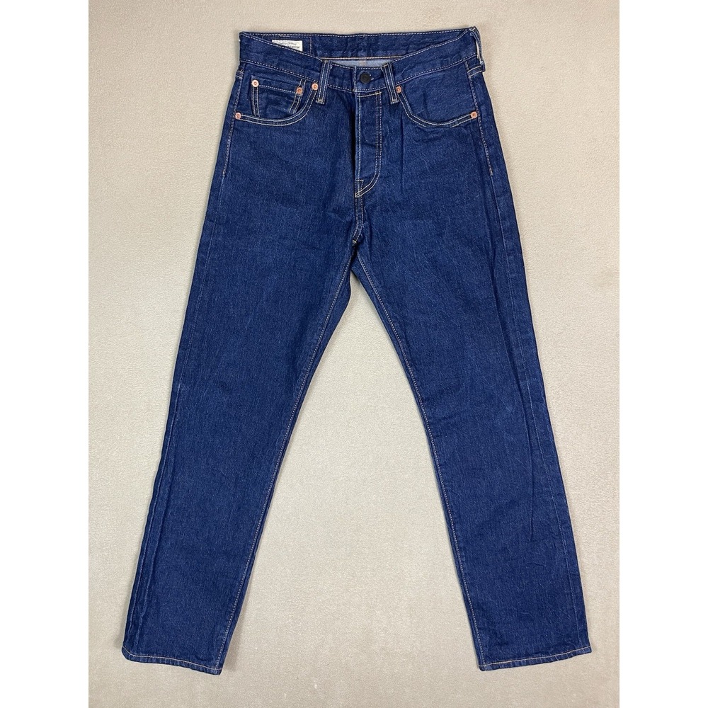 Levis 501 93 Jeans Mens 28x30 Blue Straight Leg Relaxed Fit Dark Wash Mid Rise